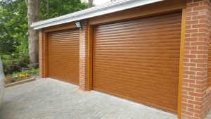 Brown garage doors